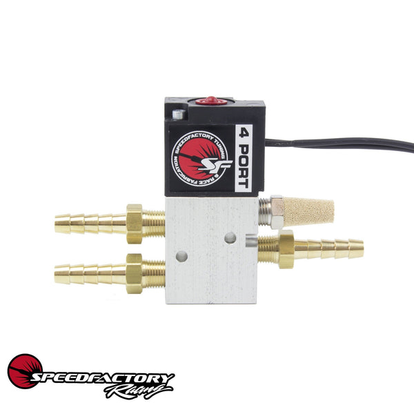 SpeedFactory Racing 4-Port Boost Control Solenoid Kit (External Wastegates Only)