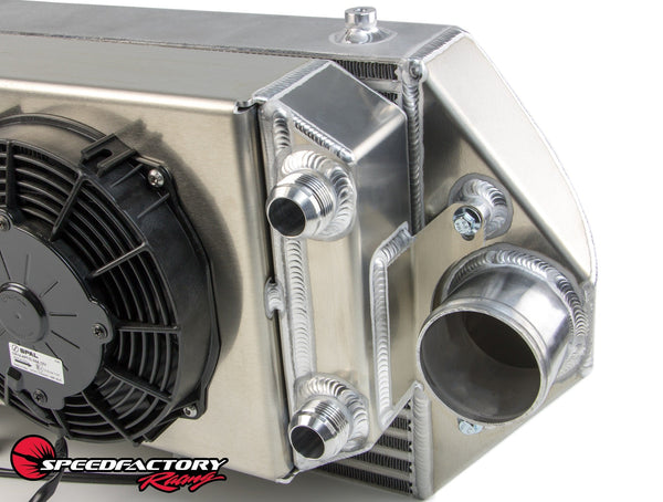 SpeedFactory Racing Dual Backdoor Intercooler | Tucked Radiator Combo