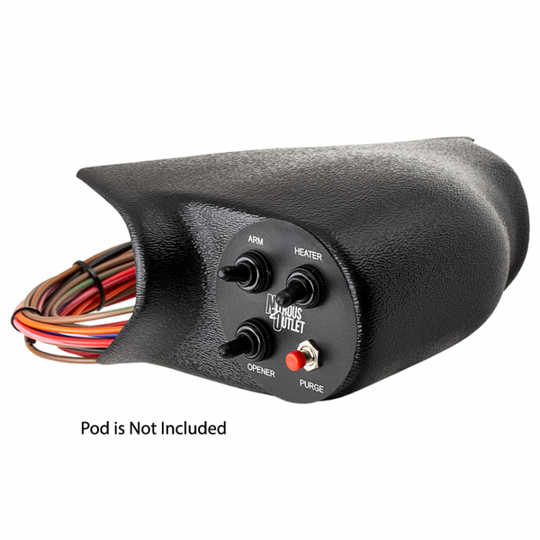 Universal 52mm Gauge Pod Switch Panel w/ Wiring